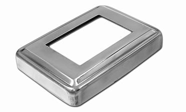 Низ стойки под трубу 105х75х0.8 мм для трубы 61х41 мм, полированный 400 Grit (AISI 304) k399 купить в Санкт-Петербурге Низ стойки под трубу 105х75х0.8 мм для трубы 61х41 мм, полированный 400 Grit (AISI 304) k399 купить в Санкт-Петербурге