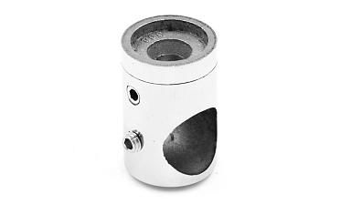 Ригеледержатель на стойку под плоскость Ø16 мм, литой, Ø22х30 мм, полированный, (AISI 304) k065-2 купить в Санкт-Петербурге