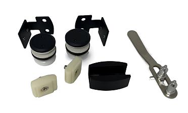 Комплект раздвижной системы на G-профиле, черный t407 BL  купить в Санкт-Петербурге