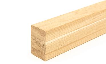 Дубовый поручень 60х40 некрашеный БЕЗ ПАЗА, Премиум Ф-1196 купить в Санкт-Петербурге