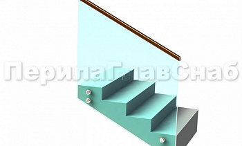 Ограждение с квадратным деревянным поручнем на точечном креплении на лестнице в Санкт-Петербурге. Готовые проекты ПерилаГлавСнаб Ограждение с квадратным деревянным поручнем на точечном креплении на лестнице в Санкт-Петербурге. Готовые проекты ПерилаГлавСнаб