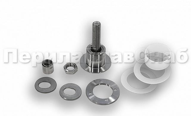 Стеклодержатель (рутель) под стекло толщиной от 16 до 24 мм, полированный (AISI 304) k269 2