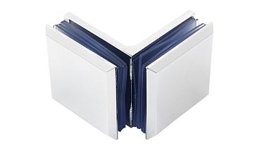 Коннектор для душевой кабины стекло-стекло 90° 45х45 мм латунь-хром, полированный  t735 PC купить в Санкт-Петербурге