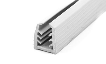 Уплотнитель в поручень с пазом 27х30 для стекла 12мм, EPDM СЕРЫЙ Фk306-G купить в Санкт-Петербурге