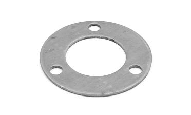 Фланец стойки 38/80 х 3 мм, 3 отв х М10 х 20, черный металл k116-38-9 купить в Санкт-Петербурге