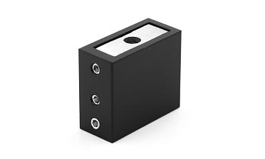 Коннектор стена-труба для прямоугольного трека 30х10 мм, нержавеющая сталь AISI 304, черная t463 BL купить в Санкт-Петербурге