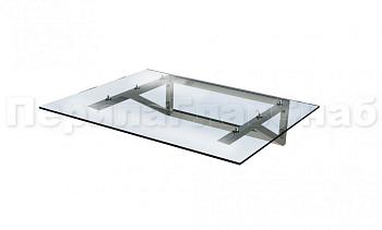 Навес из поликарбоната на треугольном профильном каркасе в Санкт-Петербурге. Готовые проекты ПерилаГлавСнаб