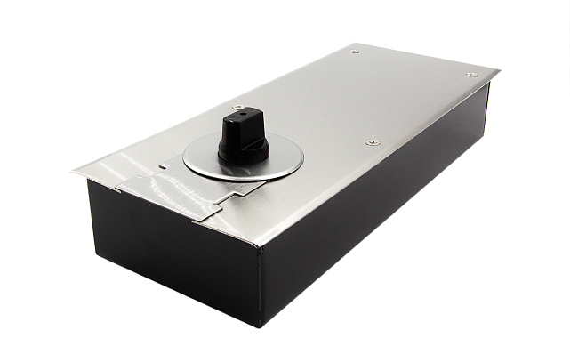 Доводчик для стеклянной двери до 80 кг EN2, напольный, 500 тыс. циклов, нержавеющая сталь AISI 304, шлифованная t182 SSS Доводчик для стеклянной двери до 80 кг EN2, напольный, 500 тыс. циклов, нержавеющая сталь AISI 304, шлифованная t182 SSS