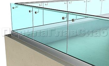 Ограждение кровли на несущем стекле и алюминиевом профиле в Санкт-Петербурге. Готовые проекты ПерилаГлавСнаб Ограждение кровли на несущем стекле и алюминиевом профиле в Санкт-Петербурге. Готовые проекты ПерилаГлавСнаб