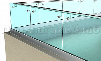 Ограждение кровли на несущем стекле и алюминиевом профиле в Санкт-Петербурге. Готовые проекты ПерилаГлавСнаб Ограждение кровли на несущем стекле и алюминиевом профиле в Санкт-Петербурге. Готовые проекты ПерилаГлавСнаб