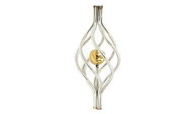 Декоративная вставка (корзинка) для стойки Ø25 мм, с золотым шаром k388-2 купить в Санкт-Петербурге