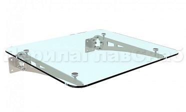 Стеклянный козырек на консоли из листа - вариант 2 купить в Санкт-Петербурге