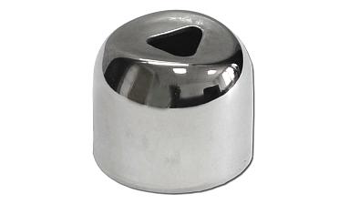 Наконечник штампованный (СПС) прямой 90° на трубу Ø25 мм, для поручня Ø38.1 мм, полированный, нержавеющий, AISI 304, k071 купить в Санкт-Петербурге