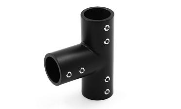 Соединитель-тройник для трубы 19 мм, нержавеющая сталь AISI 304, черная t902 BZn купить в Санкт-Петербурге