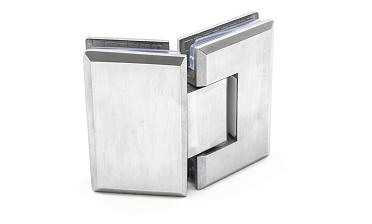 Петля для душевой стекло-стекло 90х55 мм, 135°, нержавеющая сталь AISI 304, шлифованная t302 SSS купить в Санкт-Петербурге