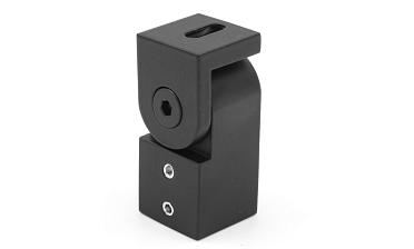 Держатель труба-стена, регулируемый, Ø19 мм, нерж., черный t908 BL купить в Санкт-Петербурге