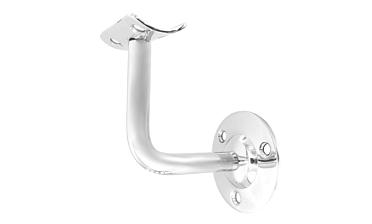 Пристенок с ложементом под Ø38.1 мм, сварной, полированный, (AISI 201) k010-6 купить в Санкт-Петербурге