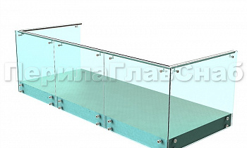 Ограждения на несущем стекле с торцевым креплением для балкона в Санкт-Петербурге. Готовые проекты ПерилаГлавСнаб Ограждения на несущем стекле с торцевым креплением для балкона в Санкт-Петербурге. Готовые проекты ПерилаГлавСнаб