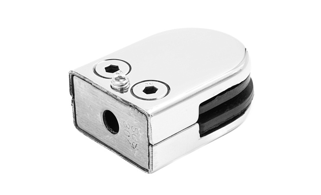 Стеклодержатель штампованный, под стекло 8 мм (4+4 мм), на плоскость 39х24х55 полированный (AISI 304) k539-2 Стеклодержатель штампованный, под стекло 8 мм (4+4 мм), на плоскость 39х24х55 полированный (AISI 304) k539-2