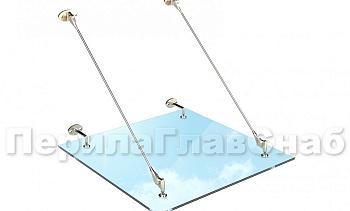 Стеклянный козырек на вантах в Санкт-Петербурге. Готовые проекты ПерилаГлавСнаб