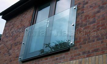 Ветрозащитное ограждение без стоек, на точечном креплении в торец в Санкт-Петербурге. Готовые проекты ПерилаГлавСнаб