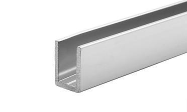 П-образный профиль для неподвижных стекол 8 мм, 19x13, L=2500, алюминий полированный t756-2500 AL купить в Санкт-Петербурге