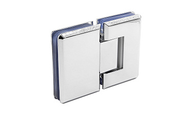 Петля для душевой кабины стекло-стекло 180° 90х55 мм цинк, полированная t303 PZn купить в Санкт-Петербурге Петля для душевой кабины стекло-стекло 180° 90х55 мм цинк, полированная t303 PZn купить в Санкт-Петербурге