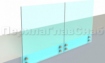 Ограждение без поручня на точечном креплении в Санкт-Петербурге. Готовые проекты ПерилаГлавСнаб Ограждение без поручня на точечном креплении в Санкт-Петербурге. Готовые проекты ПерилаГлавСнаб