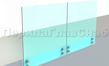 Ограждение без поручня на точечном креплении купить в Санкт-Петербурге