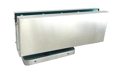 Фитинг нижний со встроенным доводчиком для стеклянной двери до 80 кг, шлифованный t185-2 SSS   купить в Санкт-Петербурге