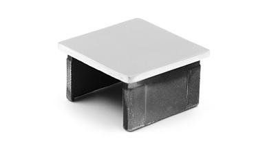 Заглушка для поручня с пазом 40x40 мм, полированная, хром (AISI 304) k547 купить в Санкт-Петербурге