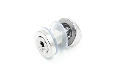 Стеклодержатель точечный для трубы Ø38.1 мм, штампованный, полированный (AISI 304) k074 купить в Санкт-Петербурге