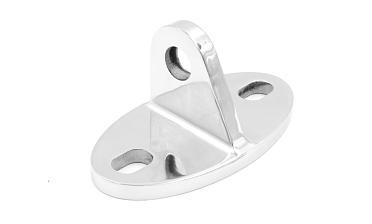 Крепление ванты(тяги) козырька к стене (AISI304), литое, полированное k658 купить в Санкт-Петербурге