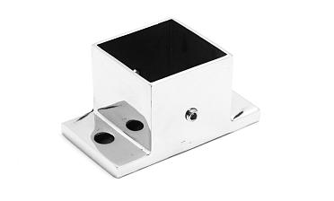 Фланец для трубы 40х40, укороченный, полированный, литой AISI 304 k553 купить в Санкт-Петербурге