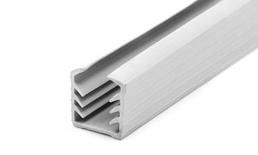 Уплотнитель в поручень с пазом 24х24 для стекла 12мм, EPDM (3-х метровый) СЕРЫЙ Фk301-G купить в Санкт-Петербурге