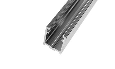 П-образный профиль 19x13, L=3000, под стекло 8 мм, алюминий полированный t758-3000 AL купить в Санкт-Петербурге