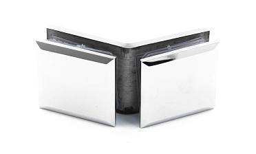 Коннектор для душевой стекло-стекло 135°, нержавеющая сталь AISI 304, полированная t736 PSS купить в Санкт-Петербурге