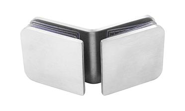 Коннектор для душевой кабины стекло-стекло 135° 45х45 мм шлифованный t726-2 SSS  купить в Санкт-Петербурге