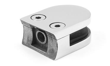 Стеклодержатель литой под стекло 8 мм (4+4 мм), под стойку Ø38.1 мм 40х22х49, полированный (AISI 304) k001-4 купить в Санкт-Петербурге Стеклодержатель литой под стекло 8 мм (4+4 мм), под стойку Ø38.1 мм 40х22х49, полированный (AISI 304) k001-4 купить в Санкт-Петербурге