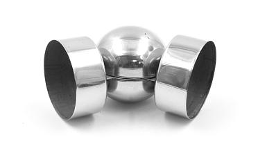 Поворот дер./пласт. поручня Ø50.8х0.4 мм, полированный, (AISI 201) k053-5 купить в Санкт-Петербурге