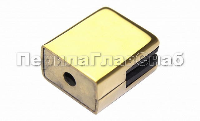 Стеклодержатель штампованный квадратный на плоскость для стекла 8 мм (4+4 мм), полированный, под золото (AISI 304) Фk352-88 Стеклодержатель штампованный квадратный на плоскость для стекла 8 мм (4+4 мм), полированный, под золото (AISI 304) Фk352-88