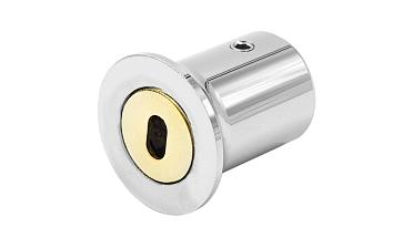 Соединитель стена-труба 19 мм, цинк-хром полированный t907 Pzn купить в Санкт-Петербурге