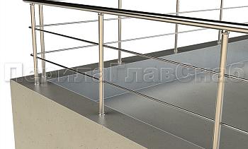 Ограждение на кровлю с ригельным заполнением в Санкт-Петербурге. Готовые проекты ПерилаГлавСнаб Ограждение на кровлю с ригельным заполнением в Санкт-Петербурге. Готовые проекты ПерилаГлавСнаб