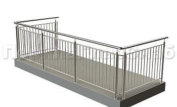 Балконные ограждения с вертикальным заполнением в Санкт-Петербурге. Готовые проекты ПерилаГлавСнаб