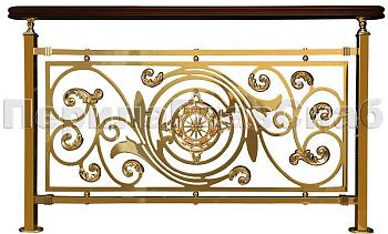 Латунные ограждения лестниц серии – Людовик XL03 в Санкт-Петербурге. Готовые проекты ПерилаГлавСнаб