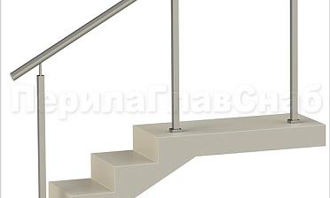 Нержавеющие ограждения без ригелей с квадратными стойками купить в Санкт-Петербурге