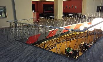 Дизайнерское ограждение из нержавейки с вертикальным заполнением в Санкт-Петербурге. Готовые проекты ПерилаГлавСнаб