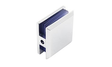 Коннектор для душевой кабины стена-стекло 45х45, цинк, вырез 67, цинк-хром полированный Фt730 PZn купить в Санкт-Петербурге