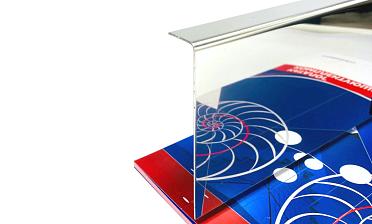 Лицевая накладка из полированной нержавейки на профиль т100 20,3х101мм длина 2 м т100-13  купить в Санкт-Петербурге