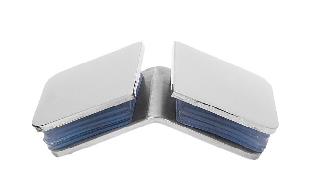 Коннектор для душевой кабины стекло-стекло 135° 45х45 мм латунь-хром t726 PC 5